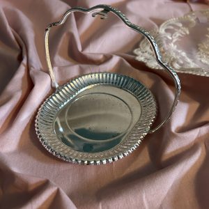 repose filtre à thé en métal argenté