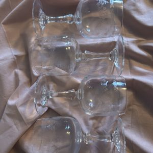 lot de 4 verres à vin en cristal