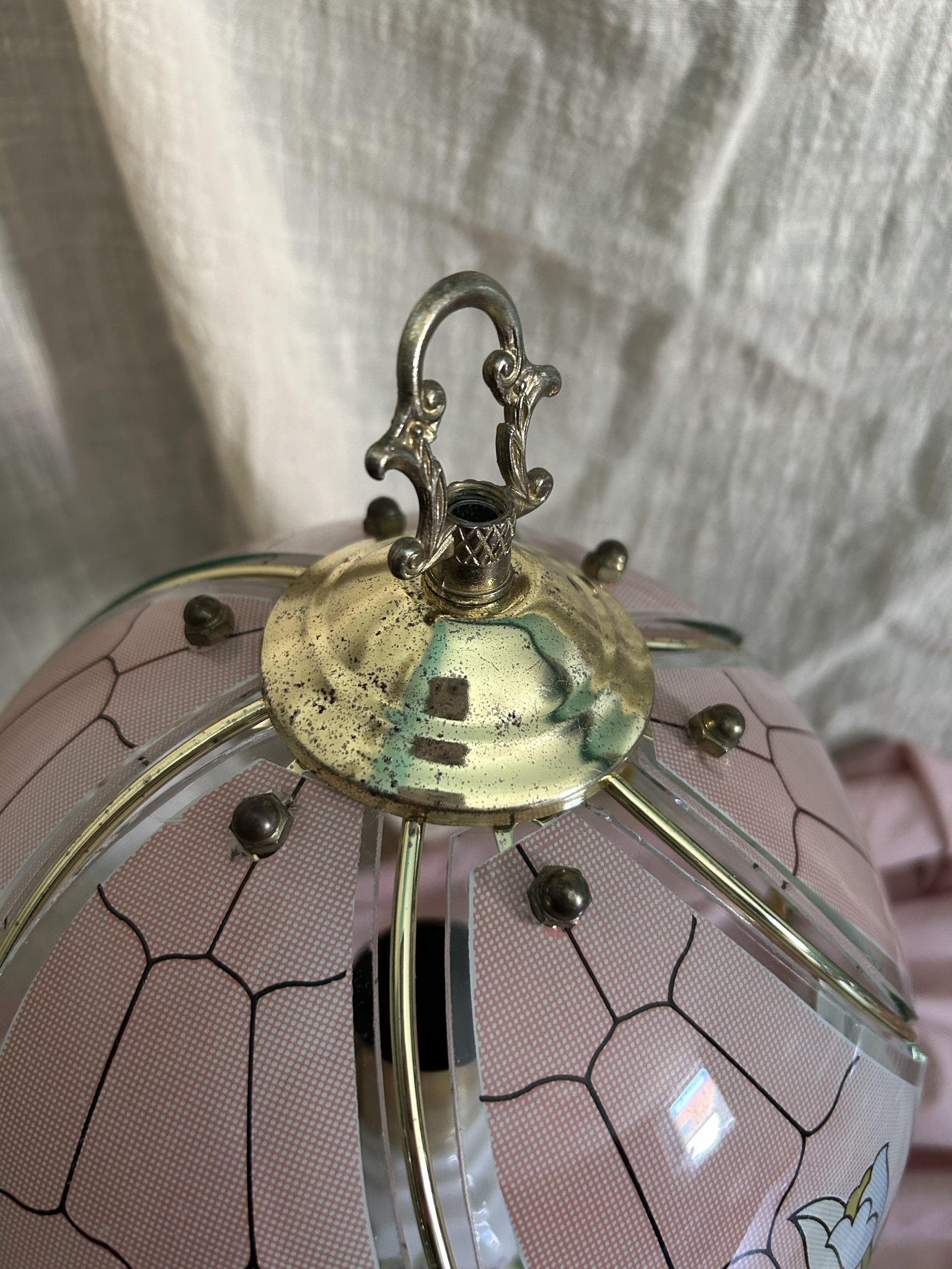 img_1628 lampe vintage dorée verres roses